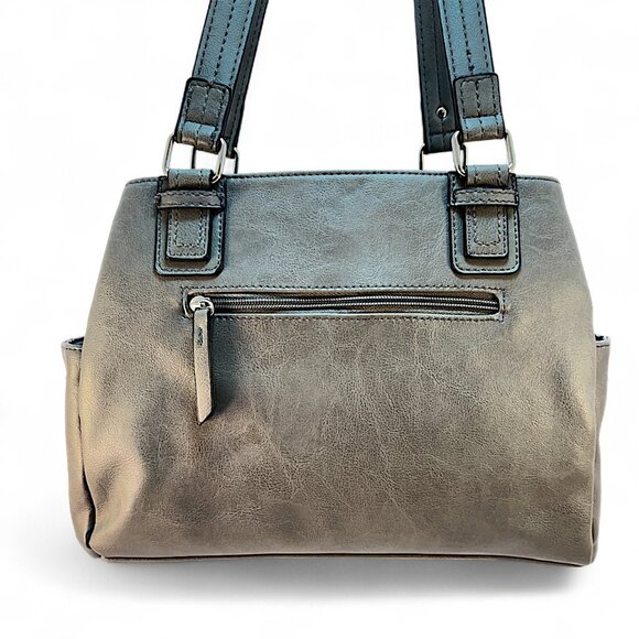 Rosetti Midtown Shoulder Bag Gray 2 Handles 11.5 Drop 11" x 8.5" - Picture 5 of 13